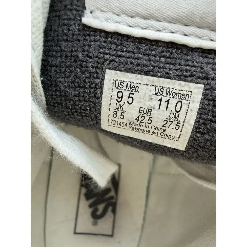 Vans Sk8-Hi Off the wall Floral Suede Canvas Sneaker Grey multicolor W-11 M-9.5